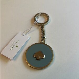 Kate Spade enamel  Blue and Gold Keychain